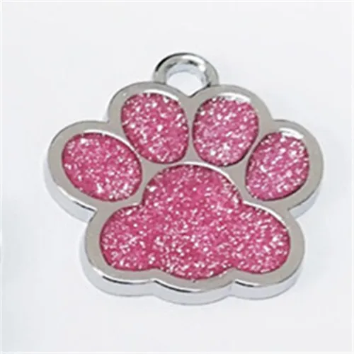 

1pc Paw Shape Pendants Pet Dog Accessories Alloy ID Tags Puppy Pet Collar Pendant for Pet Cat Dog Supplies 6 color