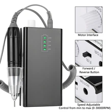 30000 об/мин Электрический ногтей сверла маникюр машина набор Diamond педикюр Пилочки для ногтей дрель польский молоть оборудование для маникюра