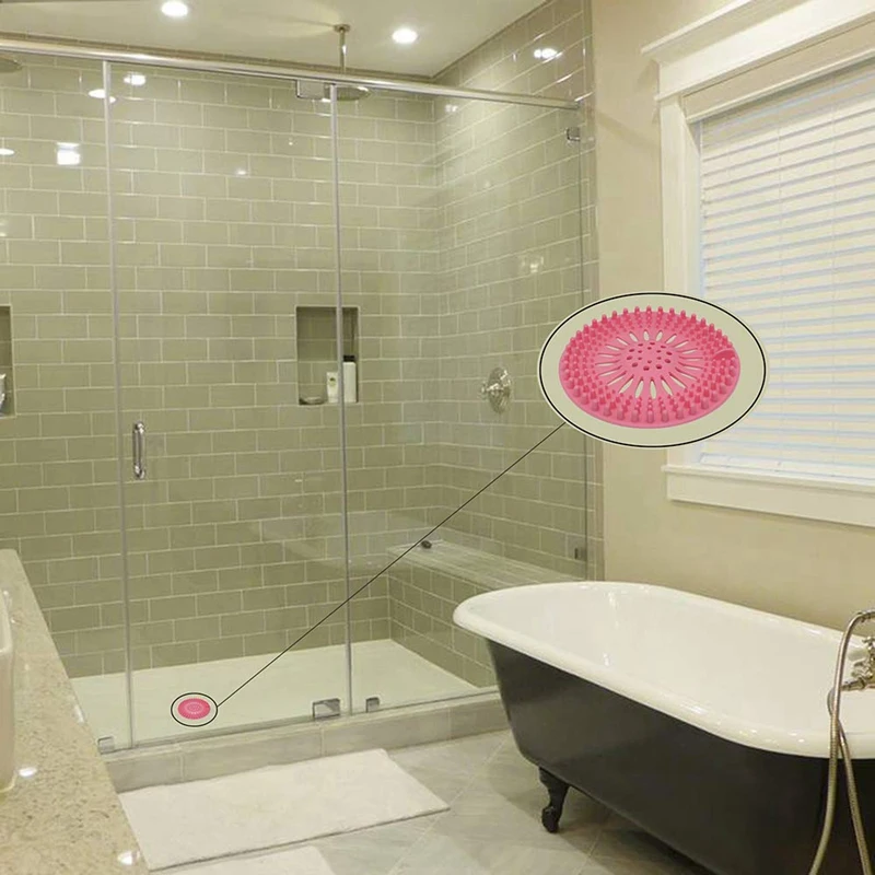 Hair Catcher Shower Drain Cover, 4 Pack Hair Stopper Drain Protector Universal Rubber Sink Strainer For Bathtub Kitchen And Ba Hair Catcher Shower Drain Cover, 4 Pack Hair Stopper Drain Protector Universal Rubber Sink Strainer For Bathtub Kitchen And Ba