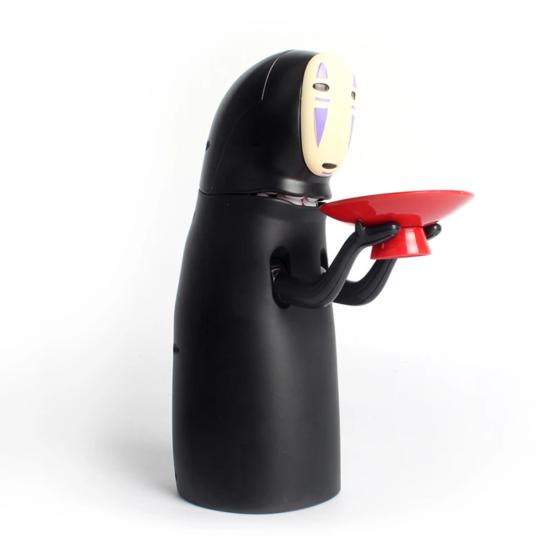  Electronic Faceless Man Money Box Ghost Figure Coin Cartoon No-face Piggy Bank Funny Faceless Man G