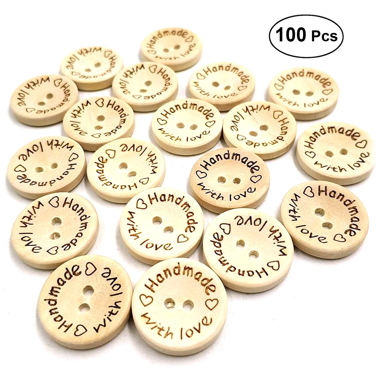 MagiDeal 50 Pieces Rustic Wood Painted Star Shapes Sewing Wooden Buttons for Clothes Decorative Button Crafts Scrapbooking Card Making Crafting 25mm