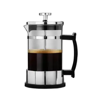 

350ML Manual Coffee Espresso Maker Pot Stainless Steel Glass Teapot Cafetiere French Coffee Tea Percolator Filter Press Plunger