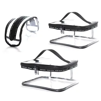 

Transparent PVC Cosmetic Bag Women Men Travel Makeup Bag Zipper Make Up Organizer Storage Pouch Toiletry Beauty Wash Kit Case