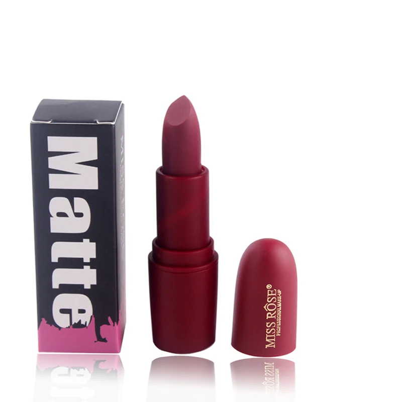 MISS ROSE Lipsticks For Women Sexy Brand Lips Color Cosmetics Waterproof Long Lasting Miss Rose Nude Lipstick Matte Makeup