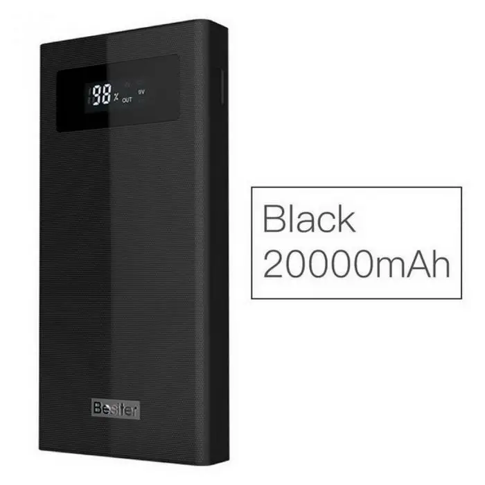 

Fashion LCD Screen Digital Display Dual Charge USB Output Power Home, Office, Outdoor Charge Cable 5V 2.4A Bank