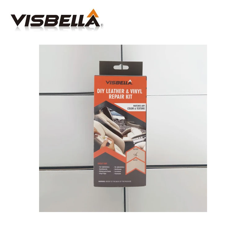 

VISBELLA 48pcs/ctn Leather Vinyl Repair Kit Glue Color Paste Rips Fix for Car Repair Hand Tool Sets Seat Clothing Leather Boots