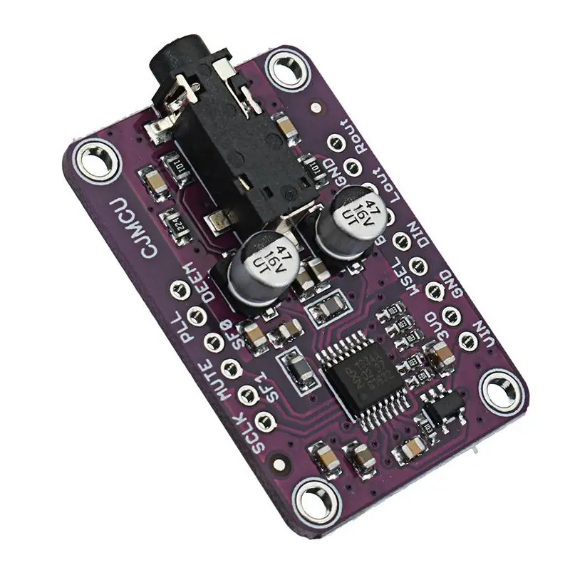 CLAITE 1 шт. 3,3 в-5 в CJMCU-1334 UDA1334A I2S DAC аудио стерео аудио декодер модуль для Arduino UDA1334A I2S