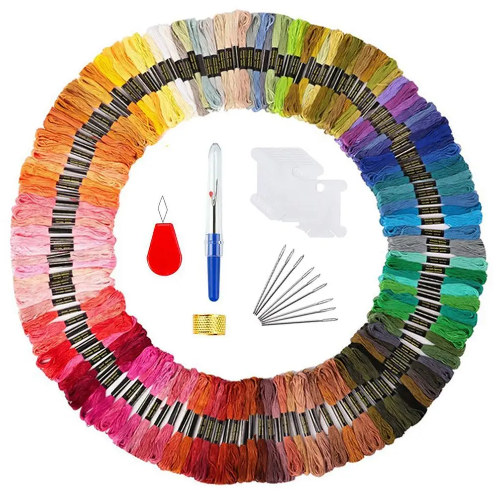 

Embroidery Threads 172 kit Craft Floss for Friendship Bracelets String Cross Stitch Floss