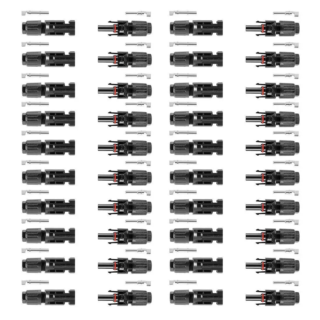 

22PCS MC4 Solar Panel Cable Connectors 22 Pairs MC4 Male Female DC 1000V solar panel connect copper Contact anti-aging
