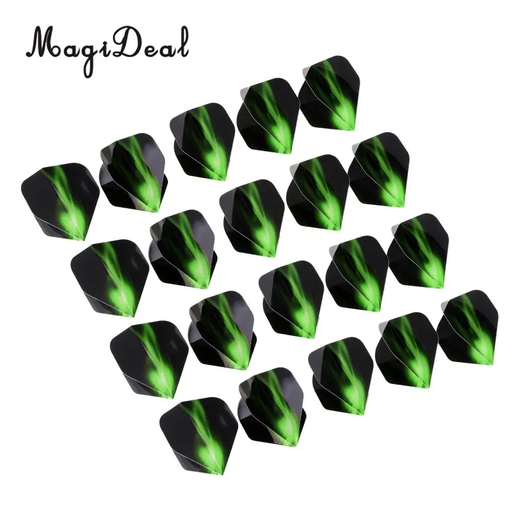 

Pack 20 Professional Strong Tough PET Dart Flights Set - Standard Shape - Various Colors