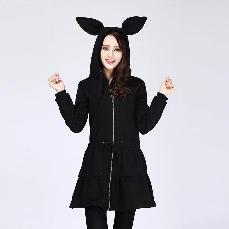 Autumn Big Bunny Rabbit Ears Harajuku Cute Sweatershirt