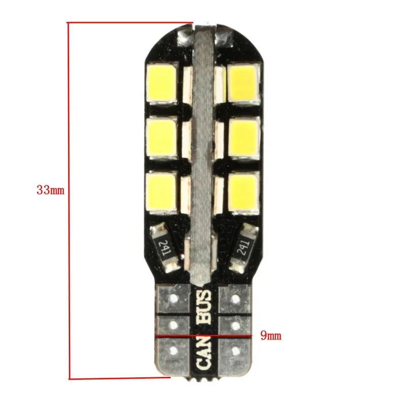 Светодиодная автомобильная лампа Canbus 24 SMD 12 В светодиодный 10 для чтения