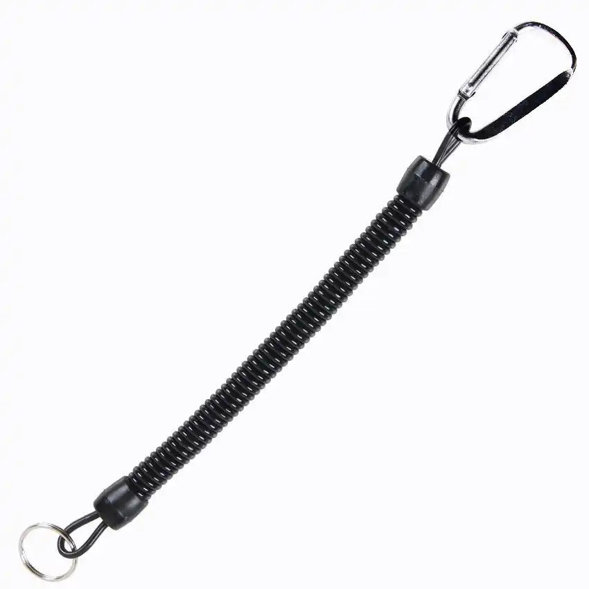 BESPORTBLE Cuerdas de Pesca de 6 Piezas Cuerdas de Aletas de Seguridad de Resorte Retr/áctiles Cuerdas El/ásticas de Cuerda El/ástica con Herramientas de Pesca de Alambre de Clip de Acero