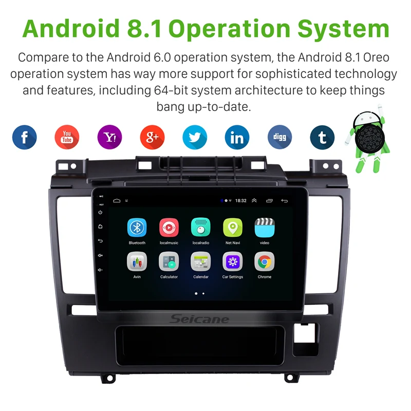 Best Seicane 2 Din Android 8.1 9 Inch GPS Car Radio Stereo For 2005 2006-2010 Nissan Tiida Multimedia Player Head Unit Support Wifi 1 Best Seicane 2 Din Android 8.1 9 Inch GPS Car Radio Stereo For 2005 2006-2010 Nissan Tiida Multimedia Player Head Unit Support Wifi 1