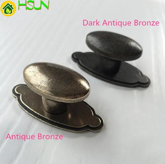 

Rustic Cabinet Door Handle Knob Drawer Knobs Pulls Handles Oval Dresser Pull Dark Antique Bronze Vintage Furniture Hardware
