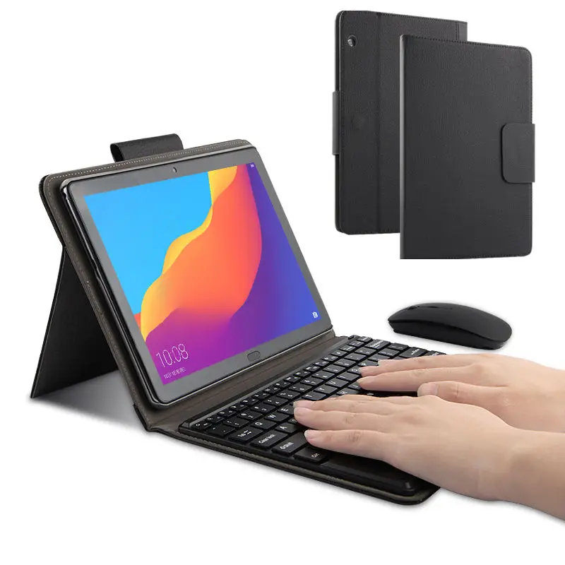 Чехол для Huawei MediaPad T5 10 защитный чехол клавиатуры с Bluetooth из искусственной кожи