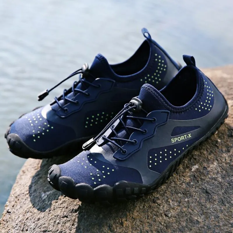 

Light Aqua Shoes Men Soft Breathable Beach Shoes Outdoor Seaside Nonslip Sneakers Women Soft Elastic Workout Wading Shoes Summer