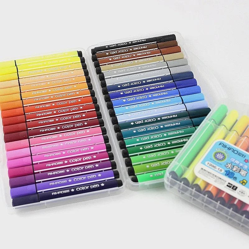 

Color Art Marker Pen Drawing Set Colors Children Painting Watercolor Pens Safe Non-toxic Water Washing Graffiti Gifts Stationery