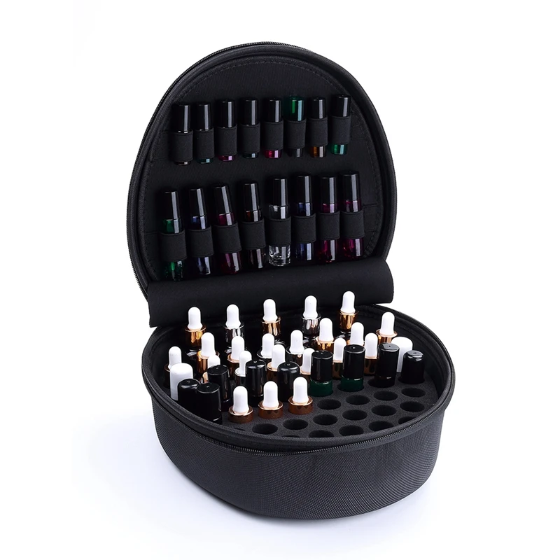 

69 Bottles EVA Essential Oil Bottle Carry Case Holder Storage Aromatherapy Hand Bag Zipper Design Shockproof Durable