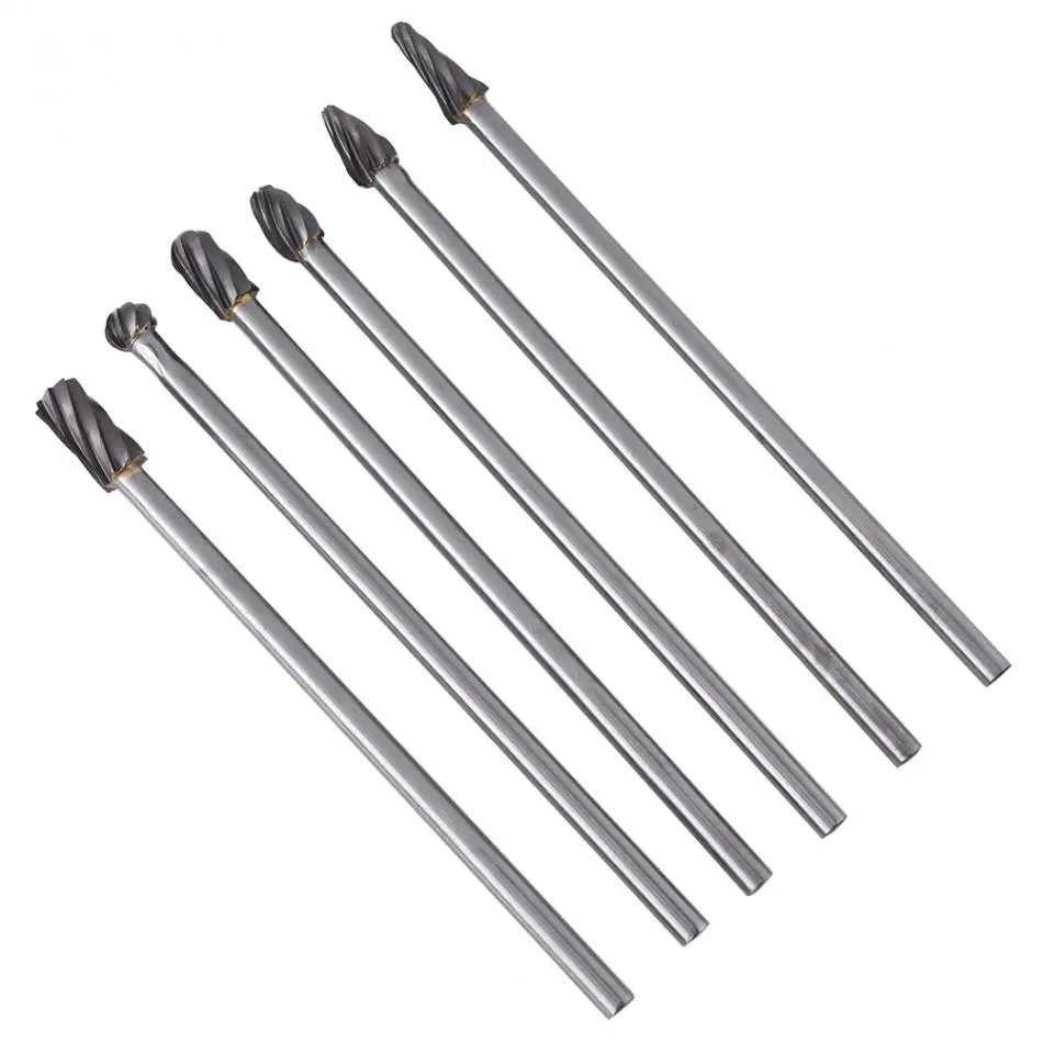 

5pcs Mini Drill Bit Set Cutting Tools Rotary Burrs Tool For Woodworking Knife Wood Carving CNC Engraving Tools Kit Accessories