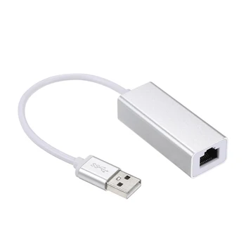 

Network Adapter USB2.0 External Network Card to 10/100/1000Mbps RJ45 Ethernet Adapter Compatible with Laptop and Desktop