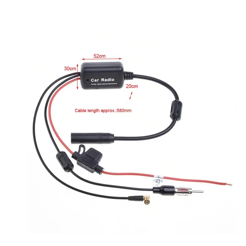 2 в 1 Универсальный DC12V 24V авто радио FM антенна DAB приемник усилитель сигнала