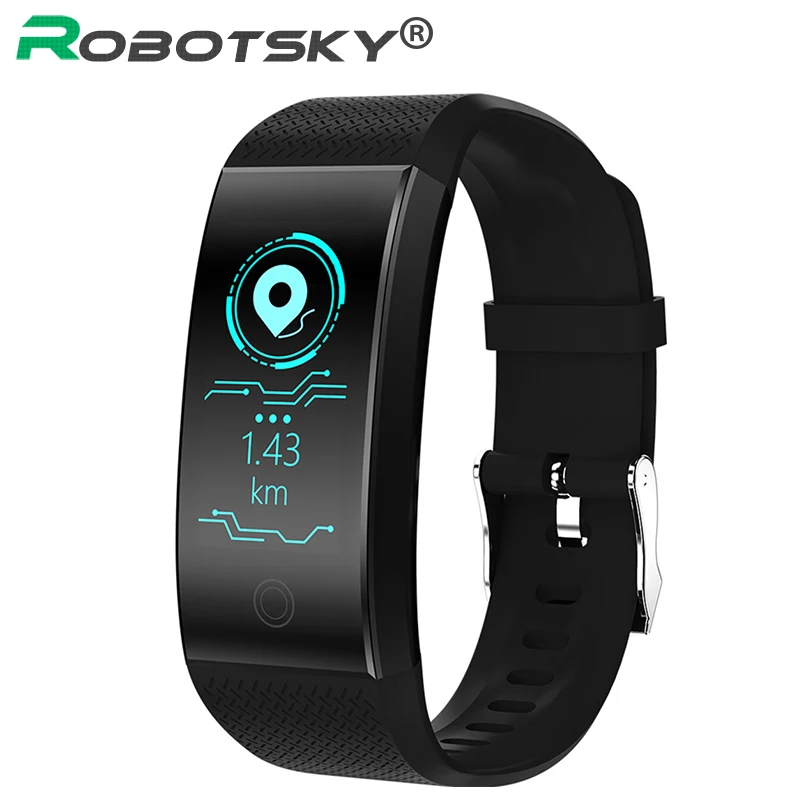 

Robotsky Color Screen Smart Fitness Bracelet Heart rate monitor Blood Pressure Smart Band Activity tracker Waterproof Wristband