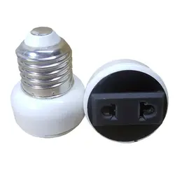 E27 ABS винт Высокое качество США/EU белый шарик Base держатель лампы осветительное оборудование разъем адаптера аксессуары лампа гнездо
