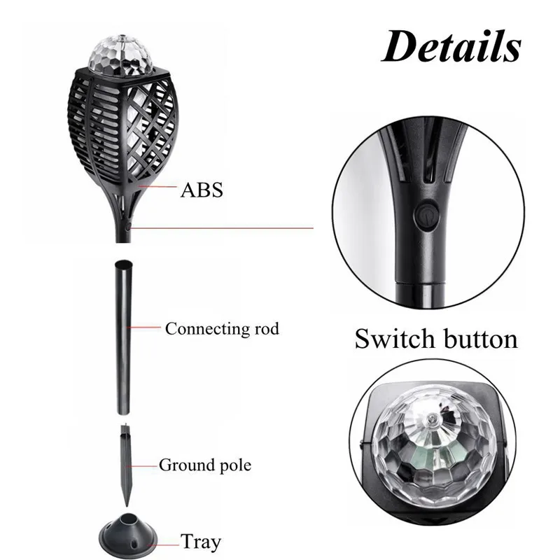 

CLAITE 4 Modes LED Stage Light with Flame Effect Rechargeable DJ Night Light Party Lamp Indoor Decorative Night Light DC5V NEW