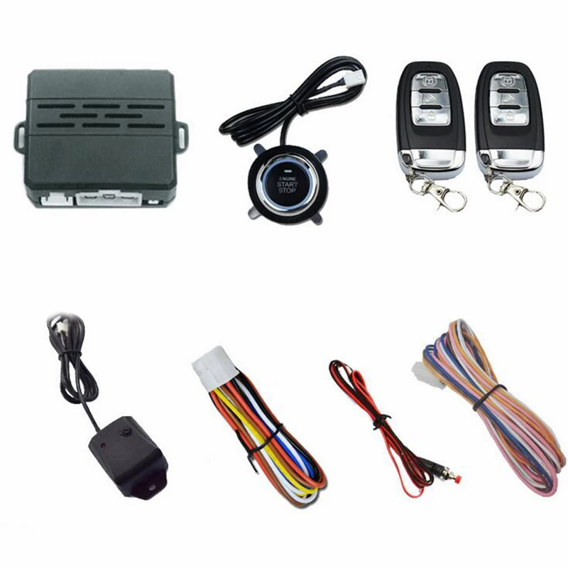 

Pro Car Alarm System Security Ignition Engine Start Push Button Remote Lock Kit
