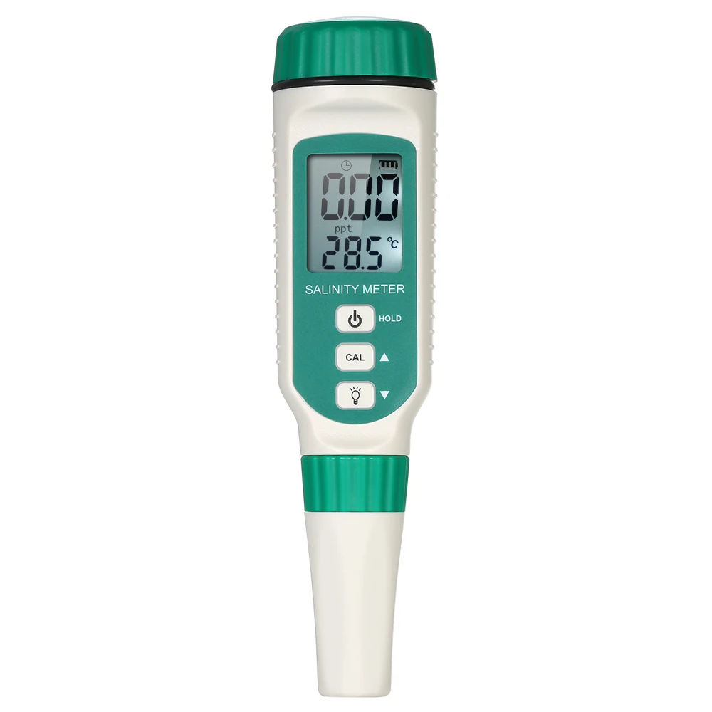 

Portable Salinity Meter Handheld ATC Salinometer Halometer Salt Gauge Salty Brine Seawater Refractometer Food Salinity Tester