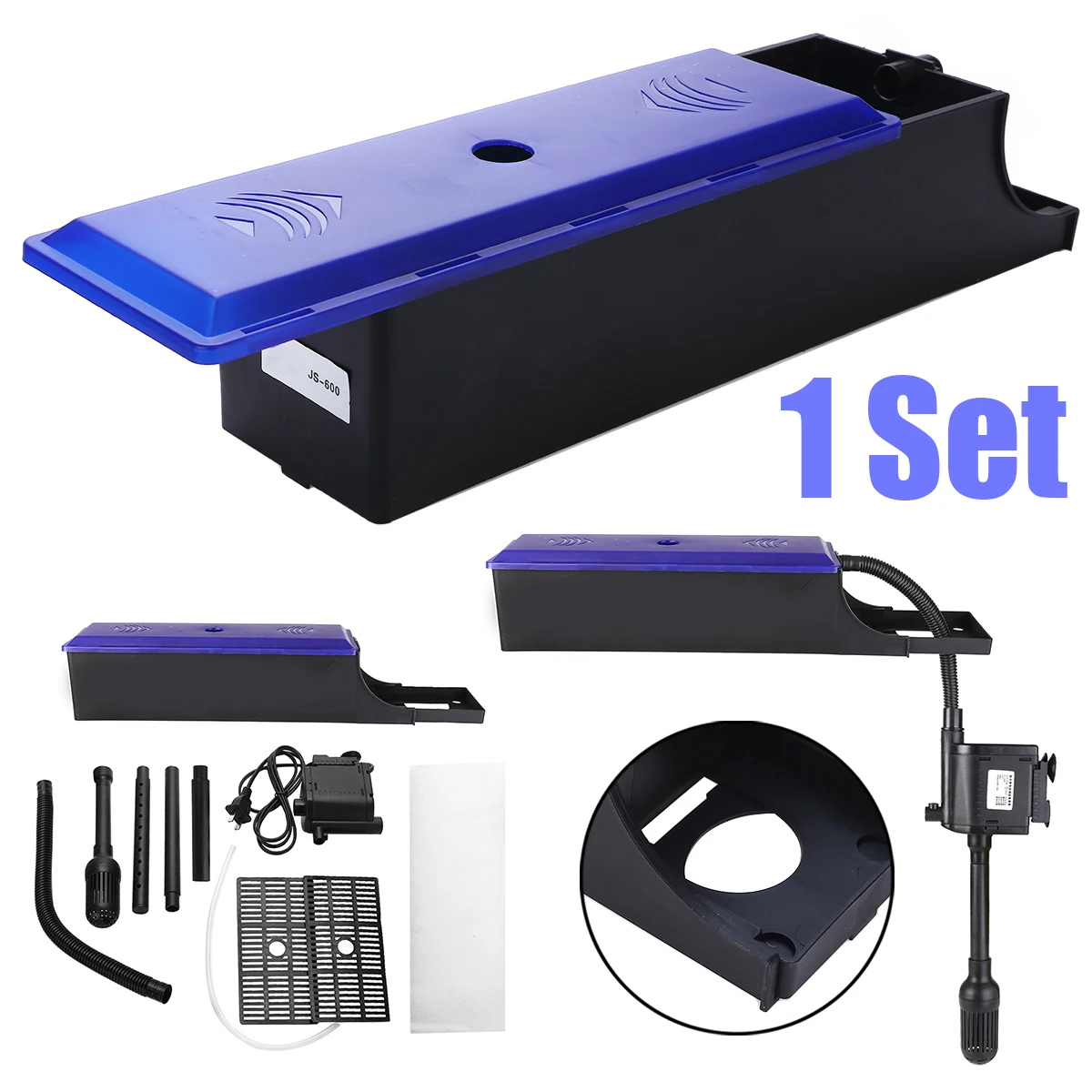 

Aquarium Water Filter 12W External Trickle Upper Box For Aquarium Pump Filtering External Breeding Box
