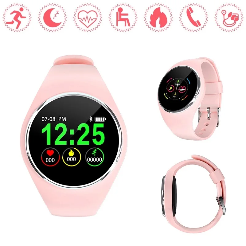 

Bluetooth Fashion Sports Smart Watch Heart Rate Monitor Fitness Distance Measure Silicone Wristband Smart Bracelet Reloj Hombre
