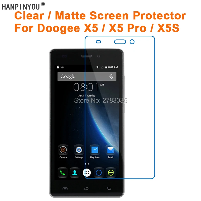 

HD Clear / Anti-Glare Matte Screen Protector For Doogee X5 / X5 Pro / X5S 5.0" Protective Film Guard (Not Tempered Glass)