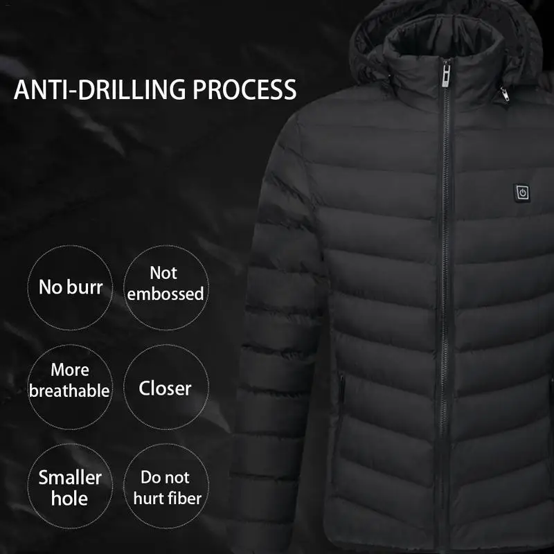 Зимние Пуховые куртки с USB электрическим подогревом, интеллектуальная термальная Лыжная куртка с одной кнопкой для альпинизма, мужская верхняя одежда, куртки для женщин