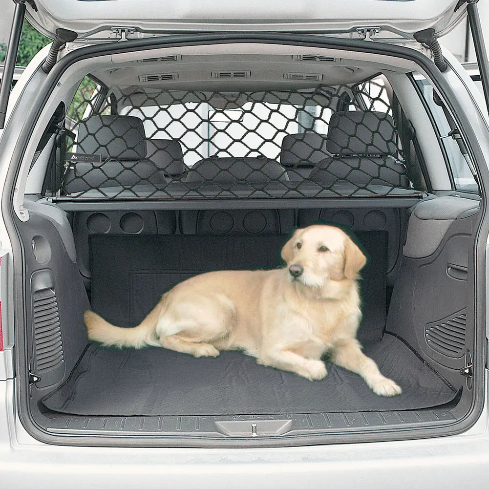 Universal Adjustable Mesh Safety Guard font b Pet b font Dog Trunk Fence Travel Car Barrier