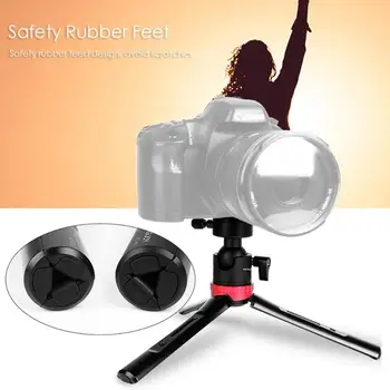 

KT-60 High Bearing Anti-Slip Desktop Bracket Tabletop Tripod w/Ball Head 360 Degree Rotation Ball Head