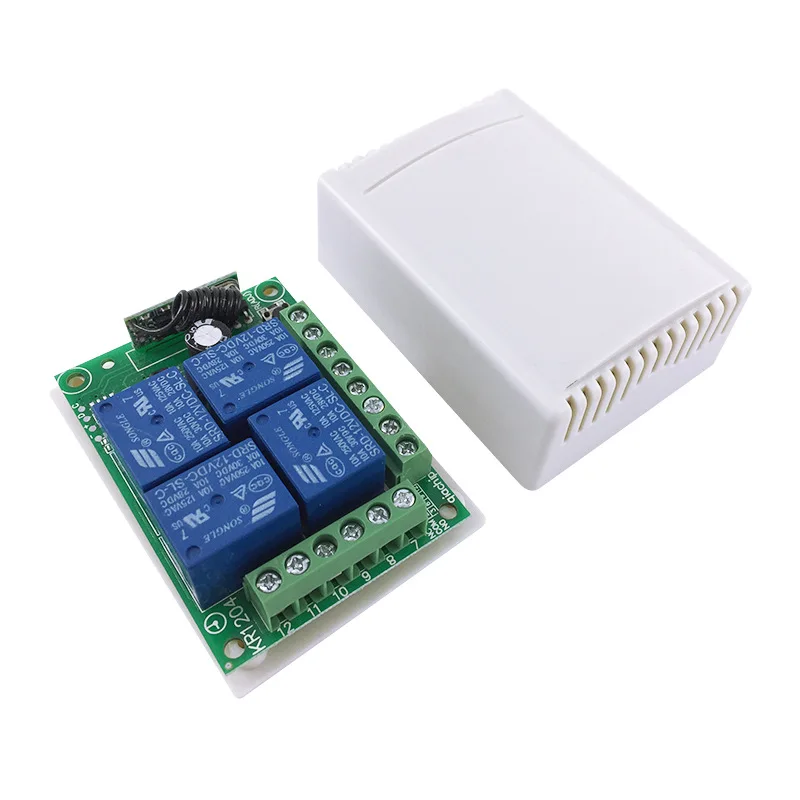 DC12V 1 2 4 CH/AC 85 V 110 220 CH реле Модуль 433 МГц Беспроводной удаленного Управление