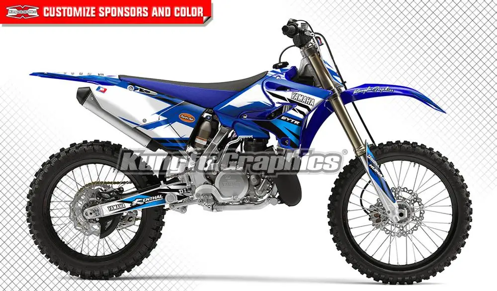 

KUNGFU GRAPHICS Racing Stickers Team Decals Kit for Yamaha YZ 125 250 YZ125 YZ250 YZ250X YZ 250X WR125 WR250 2015 2016 2017 2018