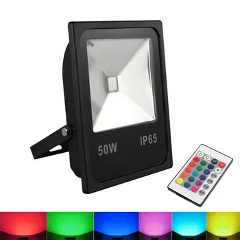 

IP65 Outdoor Spotlight Waterproof Garden RGB Lighting Flood Lights Floodlight 10W 20W 30W Projector Reflector Wall Lamp CF563