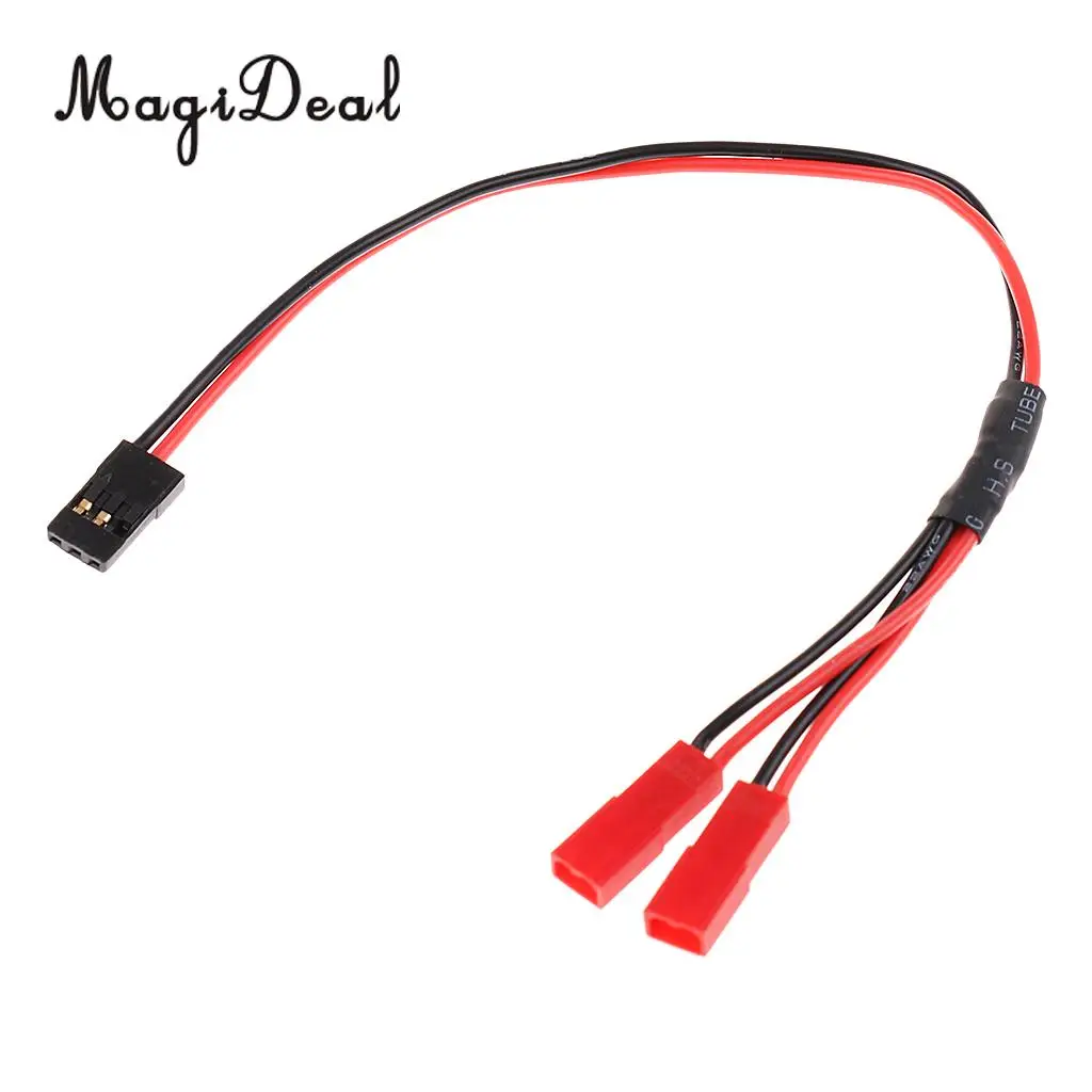 Кабель Сплиттер MagiDeal JR 1 Male JST 2 Female Y кабель с 23 см разъемами для мини вертолета RC