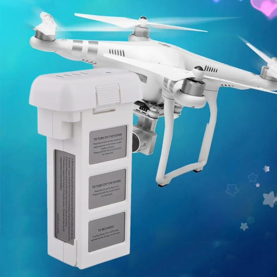 

Professional Intelligent Flight LiPo Battery 4480mAh 15.2V 25%, 50%, 75%, 100% for Phantom DJI 3 Fully decoded