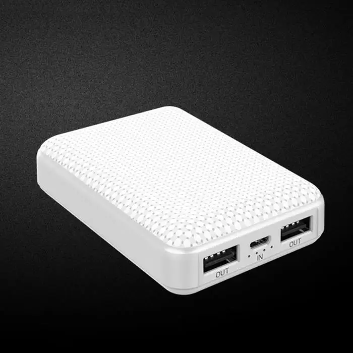 Внешний аккумулятор 10000 мАч с двумя USB внешними аккумуляторами для мобильных