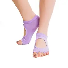 Хлопковые носки, пять пальцев, Разноцветные носки, противоскользящие, с узором в горошек, Chaussette Femme, женские носки