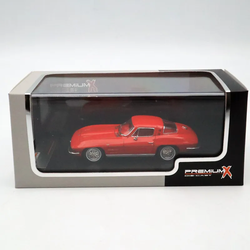 IXO Premium X 1:43 Chevrolet Corvette C2 красный/C4 синий спортивного купе Смола Модели игрушки автомобиля Ограниченная серия коллекции