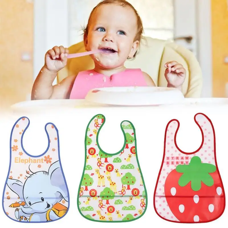 

Baby EVA Waterproof Lunch Feeding Bibs Newborn Baby Cute Cartoon Feeding Cloth Towels Children Apron Kids Feeding Accessories