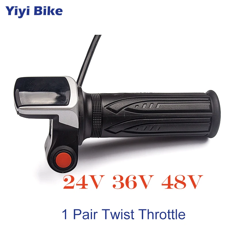 

Free Shipping Wuxing Electric Bicycle Twist Throttle 24V 36V 48V LCD Display Screen On-Off Button Scooter Gas Handle Accelerator
