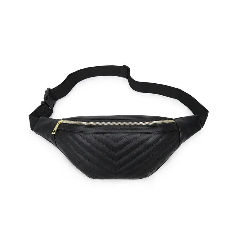 

New Pretty Waist Bag Travel Holiday Party Bags Festival Purse Waist Hip Bag Fashion Chest Bag PU Leather