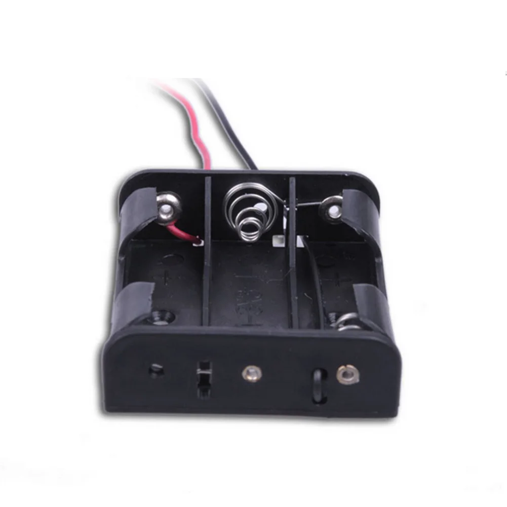 10PCS Plastic Battery Storage Case Box Holder Für 3 X AA 3xAA 4.5V wire leads