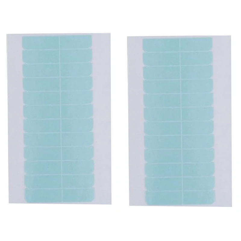 12Pcs strong hair glue extension tape adhesive blue super tape/double-sided Real Wig glue Hair Extensions adhesive Styling Tools